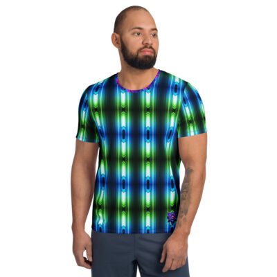 Pulse Reactor: Core Flow Emblem Men’s Athletic T-Shirt