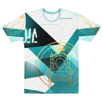 Celestial Sovereign — Regal Throne Sigil in Modern Astrology Streetwear with Cosmic Zodiac Power Aesthetic | Men’s Cotton Crew Neck T-Shirt