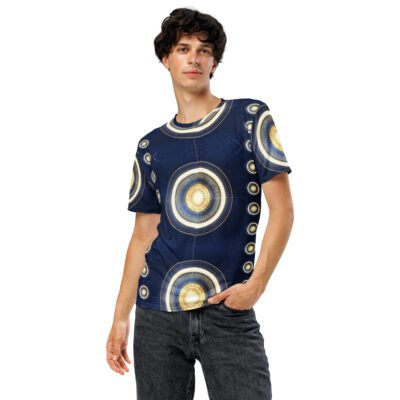 Astral Nexus Halo – Celestial Sacred Geometry Cosmic Energy Design | Men’s t-shirt