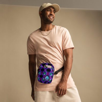 Neon Reactor: Hex Surge Utility Crossbody Bag