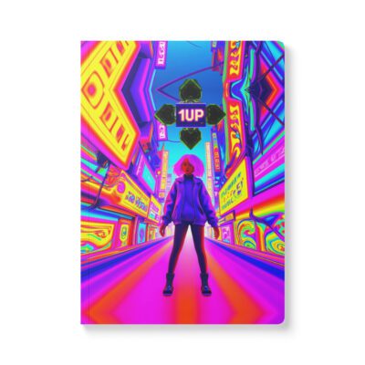 Player One: Neon City 1UP Arcade Quest Journal | Softcover journal with inside prints