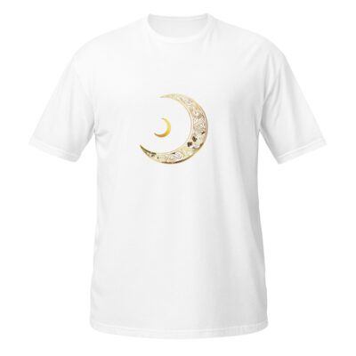 Moon of Quiet Radiance – Celestial Lunar Mystic Design | Short-Sleeve Unisex T-Shirt