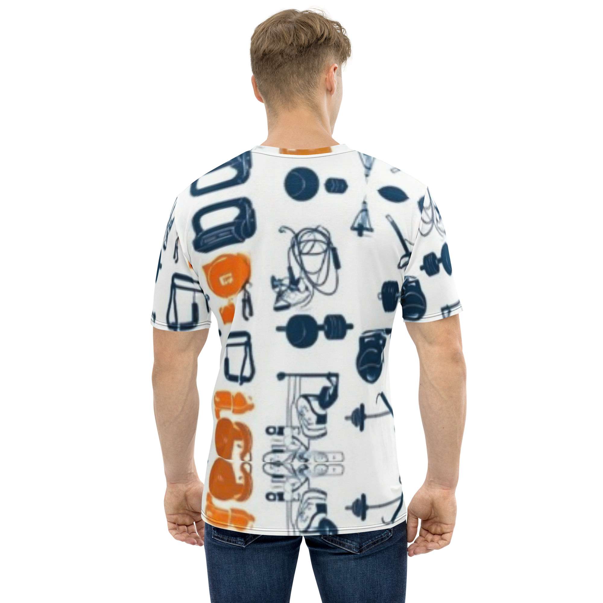 Training Frequency — Abstract Gym Equipment Pattern in Modern Fitness Streetwear | Functional Movement Meets Everyday Athletic Lifestyle - Image 2