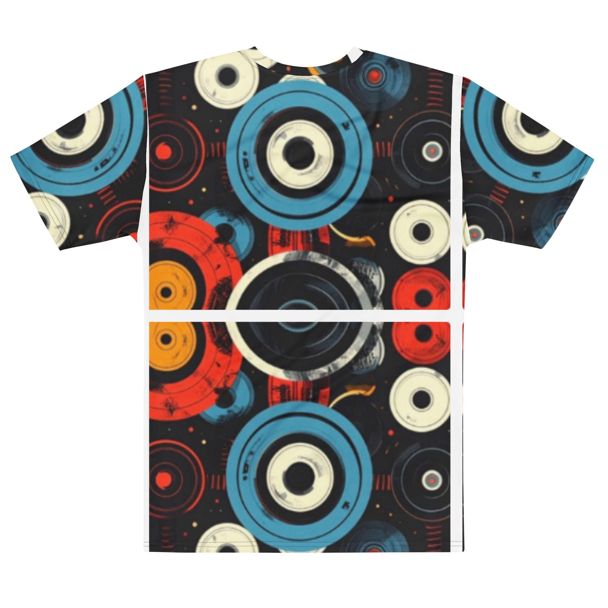 Orbit Frequency — Retro Athletic Energy Pattern in Bold Fitness Streetwear | Vinyl Motion Meets Modern Gym Lifestyle - Image 3