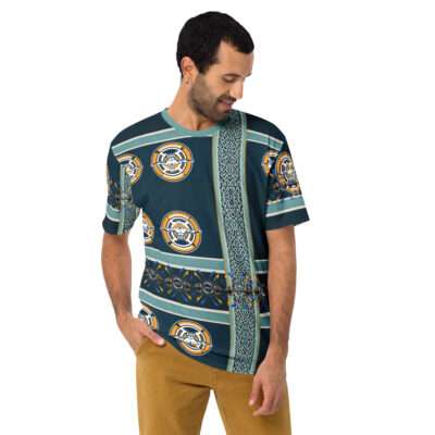 Guardian Core — Precision Strength Grid in Cyber Athletic Streetwear | Gym-Ready Discipline Design | All-Over Print Men’s Crew Neck T-Shirt