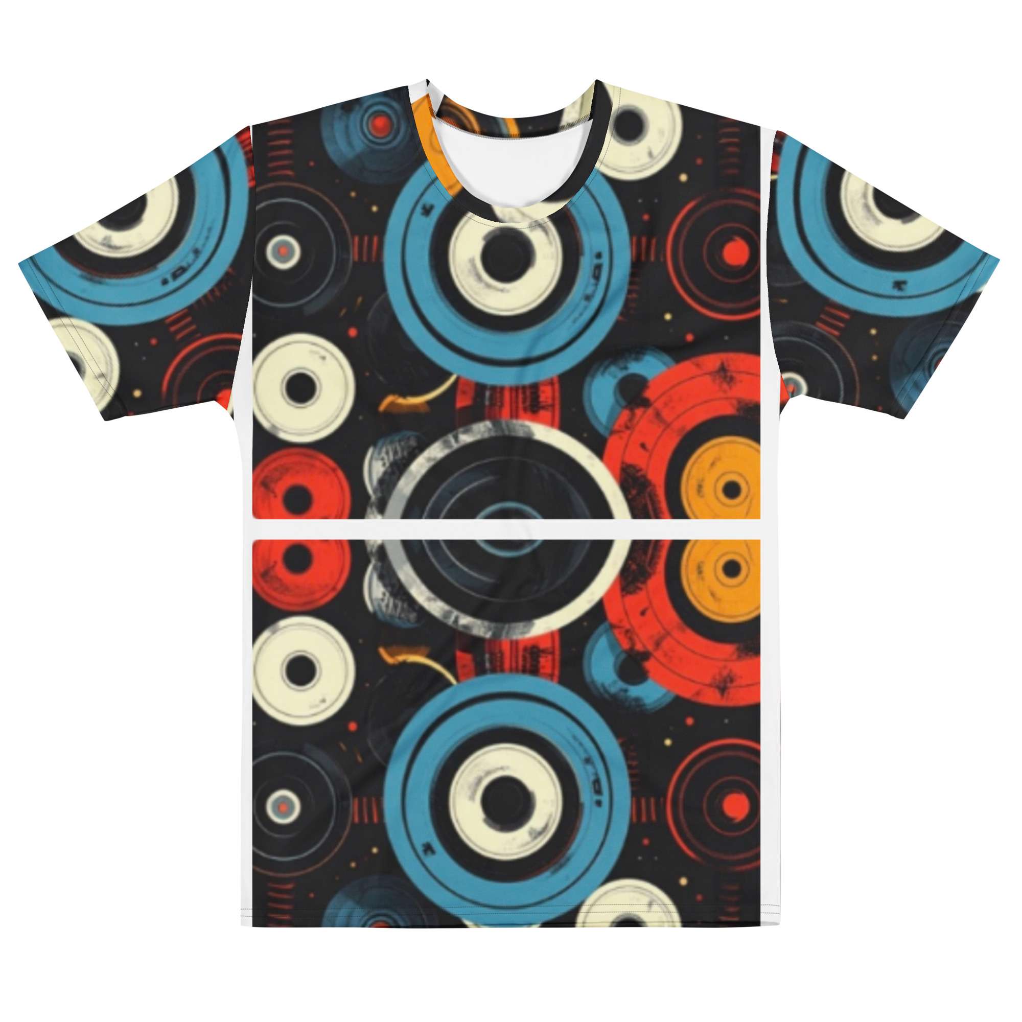 Orbit Frequency — Retro Athletic Energy Pattern in Bold Fitness Streetwear | Vinyl Motion Meets Modern Gym Lifestyle - Image 2