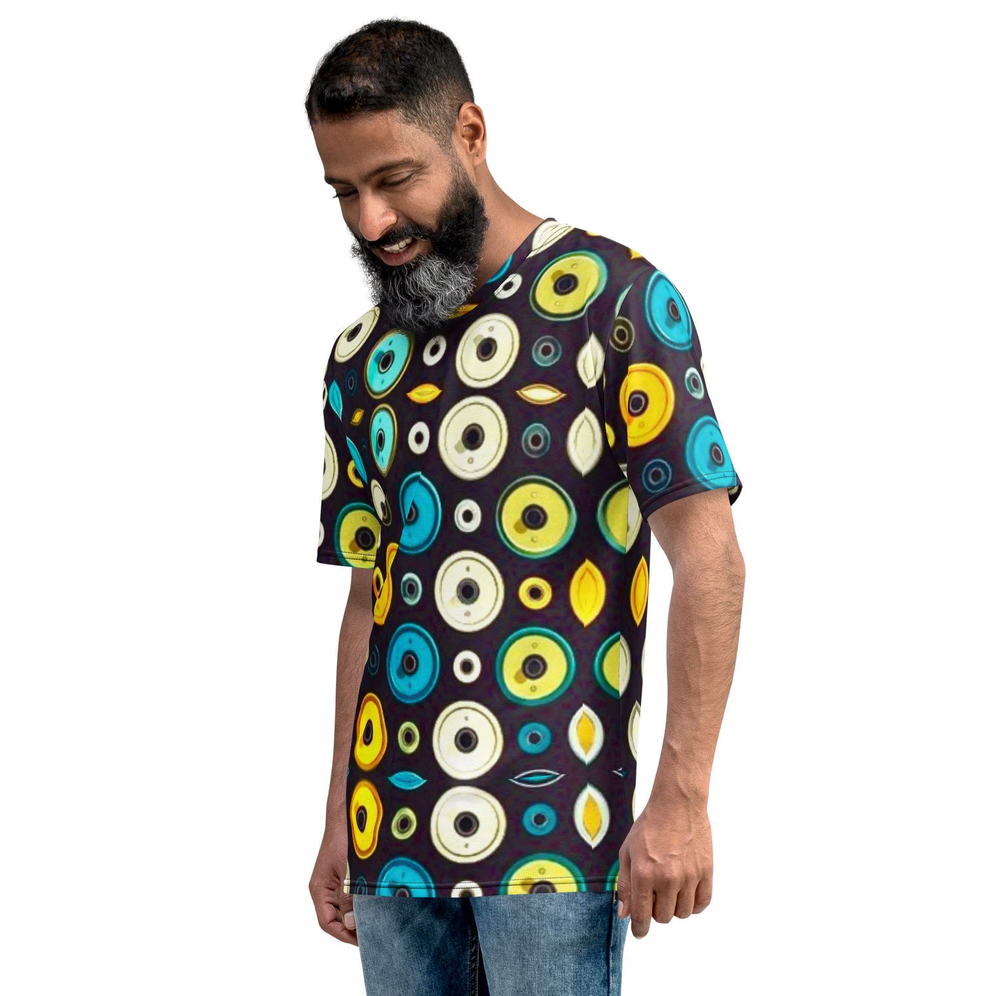 Pulse Orbit — Retro Geometric Energy Pattern in Bold Fitness Streetwear | Circular Motion Meets Modern Gym Lifestyle - Image 6