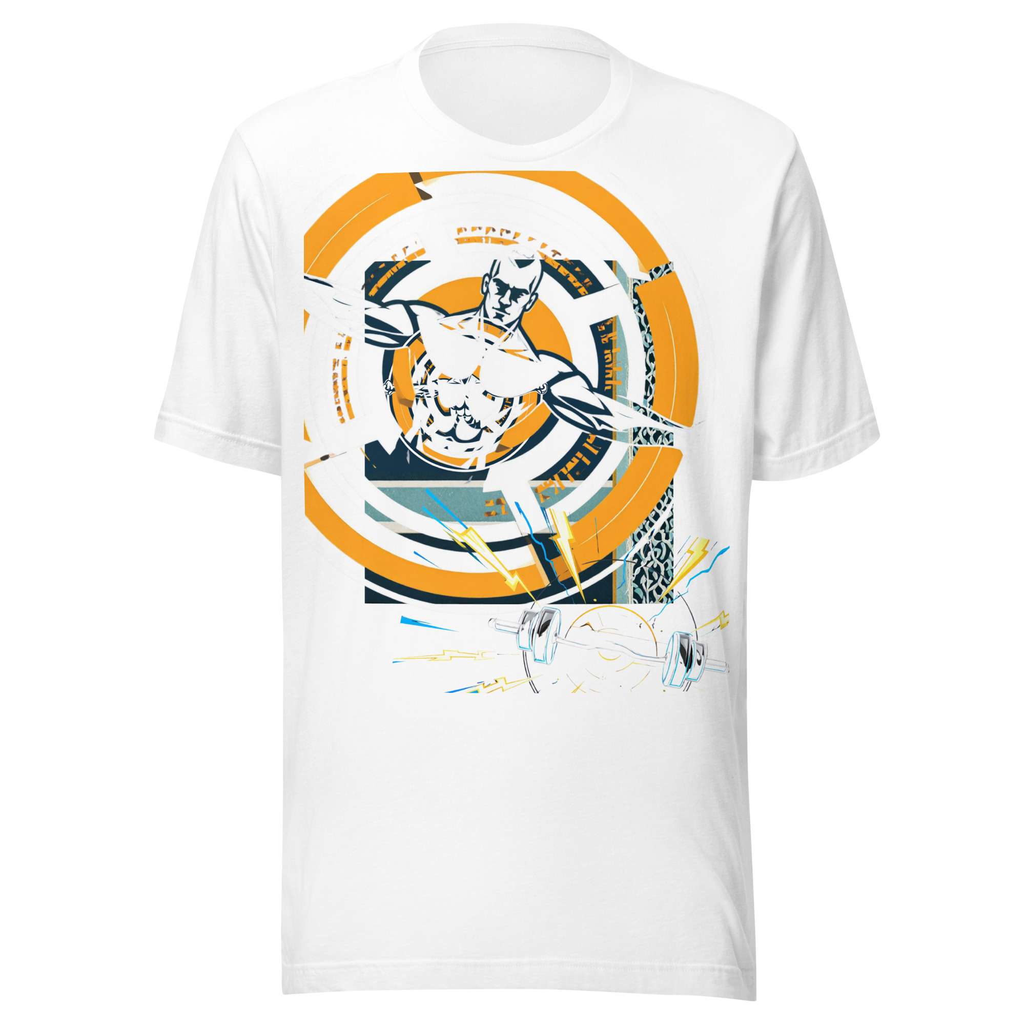 Guardian Core — Kinetic Strength Sigil in Cyber Athletic Streetwear | Gym-Ready Motion Design | Unisex Staple T-Shirt - Image 2