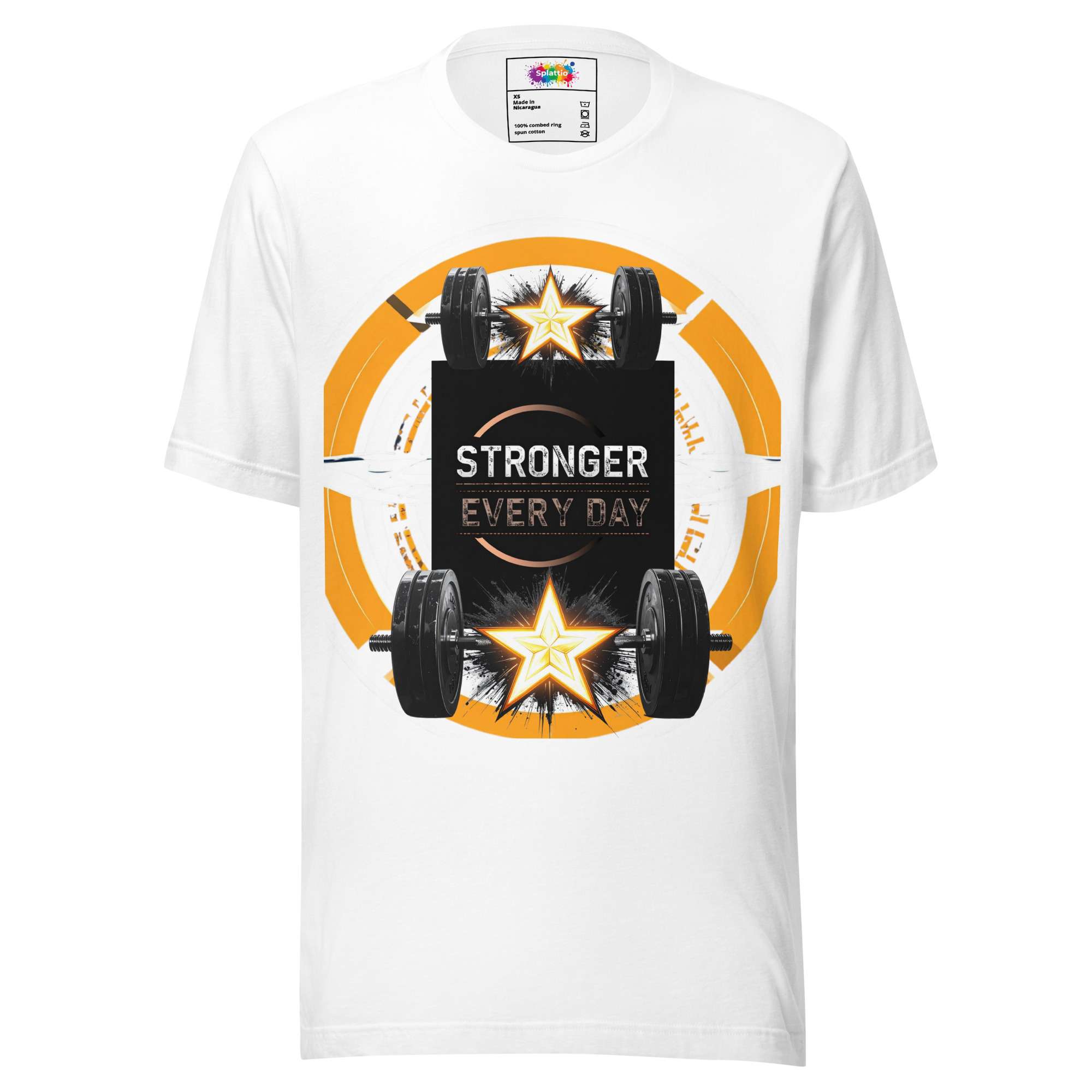 Guardian Core — Daily Strength Signal in Cyber Athletic Streetwear | Gym Motivation Design | Unisex Staple T-Shirt - Image 2